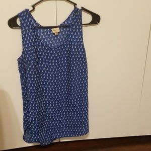 2 for $10/ Blue Spring Tank with Sailboat Print
